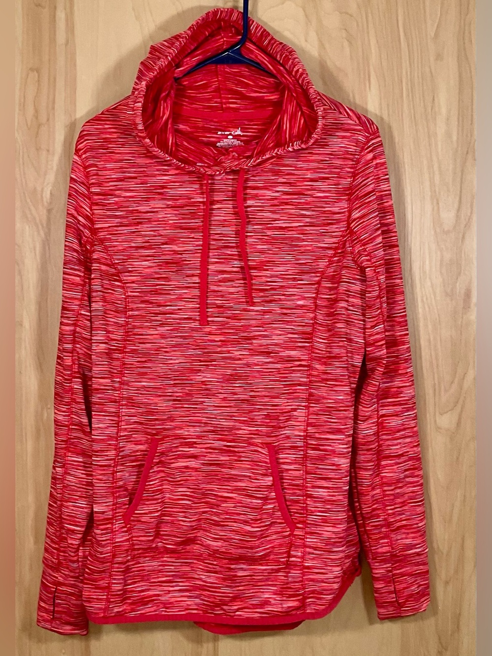 Exertek Space-dye Pullover Performance Hoodie - EUC